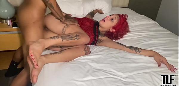 Tatted Chick Gia Lovely Gets Her Ass Pounded IG  theyloveflaxk 
